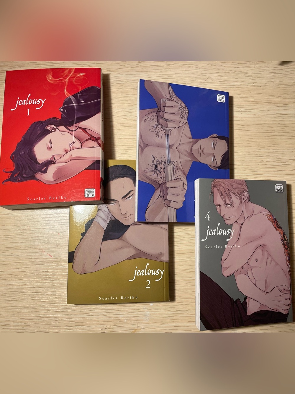 Jealousy manga vol. 1-4